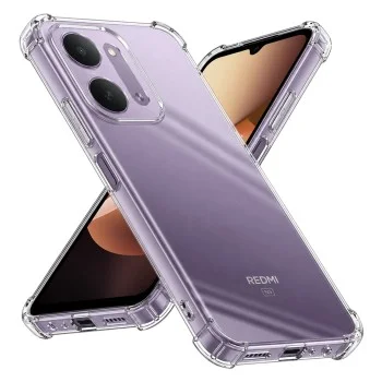Калъф за Xiaomi Redmi 17C 5G - Shockproof Clear Silicone - Techsuit - Прозрачен