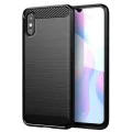 Калъф за Xiaomi Redmi 9A / Redmi 9AT - Carbon Silicone - Черен