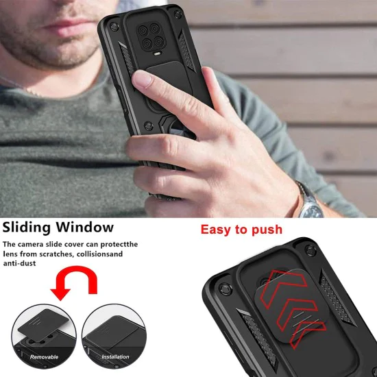 Калъф за Xiaomi Redmi 9C / Redmi 9C NFC - CamShield Series - черен