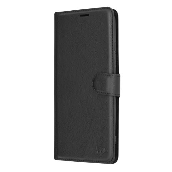 Калъф за Xiaomi Redmi 9C / Redmi 9C NFC - Кожено Протектор - Черен