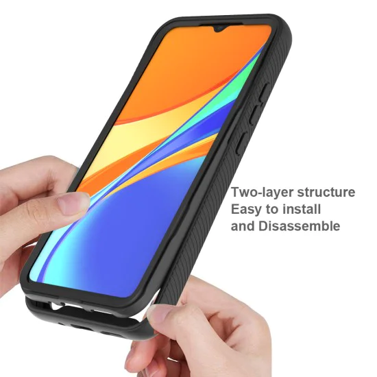 Калъф за Xiaomi Redmi 9C / Redmi 9C NFC - Techsuit - Defense360 Pro + Протектор за екран - Черен