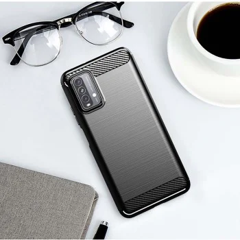 Калъф за Xiaomi Redmi 9T / Redmi 9 Power - Carbon Silicone - Черен