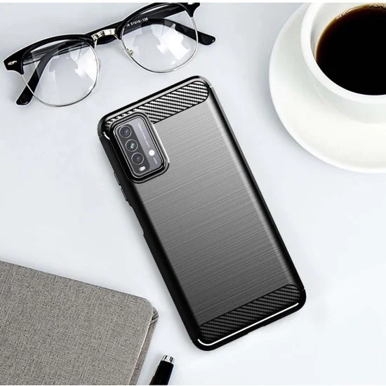 Калъф за Xiaomi Redmi 9T / Redmi 9 Power - Carbon Silicone - Черен