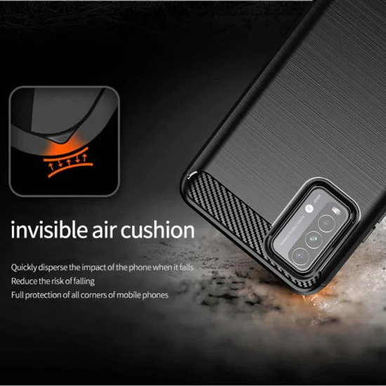 Калъф за Xiaomi Redmi 9T / Redmi 9 Power - Carbon Silicone - Черен