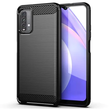 Калъф за Xiaomi Redmi 9T / Redmi 9 Power - Carbon Silicone - Черен