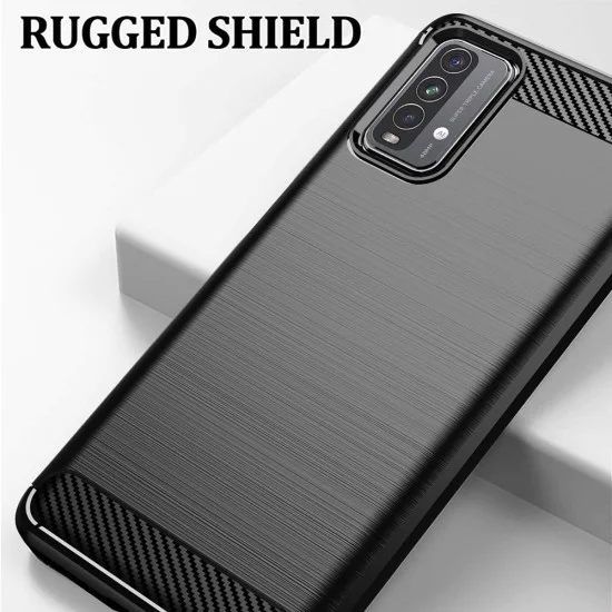 Калъф за Xiaomi Redmi 9T / Redmi 9 Power - Carbon Silicone - Черен