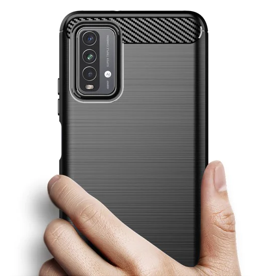 Калъф за Xiaomi Redmi 9T / Redmi 9 Power - Carbon Silicone - Черен