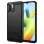 Калъф за Xiaomi Redmi A1+ / A2+ - Carbon Silicone - Черен