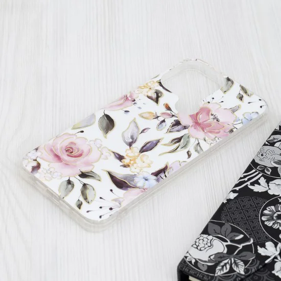 Калъф за Xiaomi Redmi A1+ / A2+ - Marble Series - Chloe White
