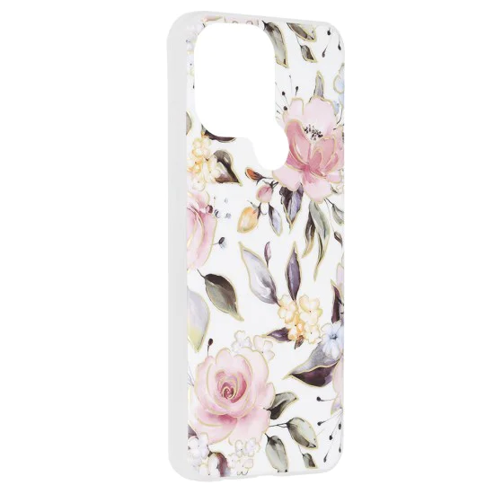 Калъф за Xiaomi Redmi A1+ / A2+ - Marble Series - Chloe White