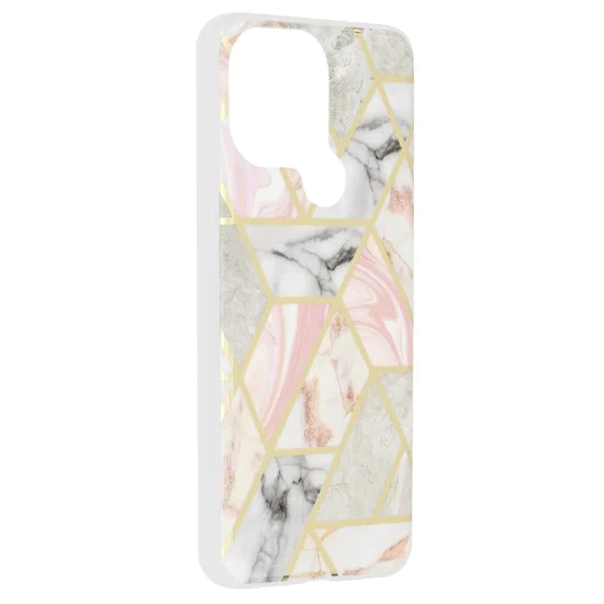 Калъф за Xiaomi Redmi A1+ / A2+ - Marble Series - Pink Hex