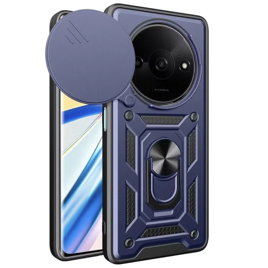 Калъф за Xiaomi Redmi A3 / Redmi A3x - CamShield Series - Син