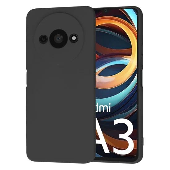 Калъф за Xiaomi Redmi A3 / Redmi A3x - SoftFlex - Черен