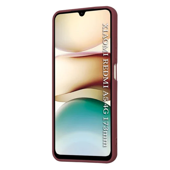 Калъф за Xiaomi Redmi A5 4G (стандартен) - Techsuit - SoftFlex - сливово червен