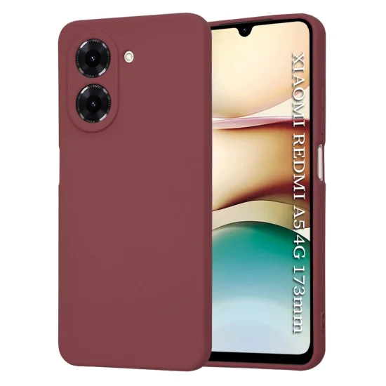 Калъф за Xiaomi Redmi A5 4G (стандартен) - Techsuit - SoftFlex - сливово червен