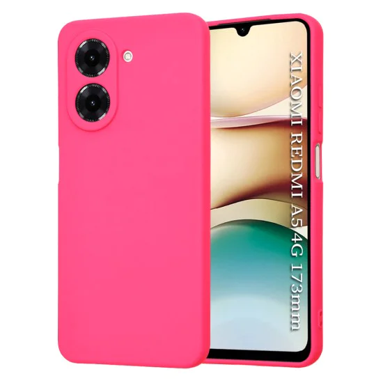 Калъф за Xiaomi Redmi A5 4G (стандартен) - Techsuit - SoftFlex - ярко розов
