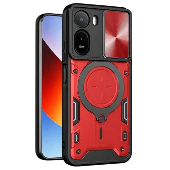 Калъф за Xiaomi Redmi A7 Pro 4G - CamGuard Pro - Techsuit - Червен
