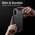 Калъф за Xiaomi Redmi A7 Pro 4G - Carbon Silicone - Techsuit - Черен