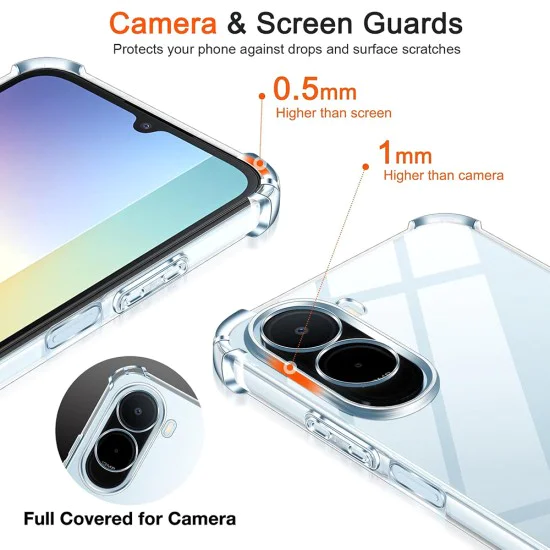 Калъф за Xiaomi Redmi A7 Pro 4G - Shockproof Clear Silicone - Techsuit - Прозрачен