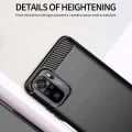 Калъф за Xiaomi Redmi Note 10 4G / Note 10S / Poco M5s - Carbon Silicone - Черен