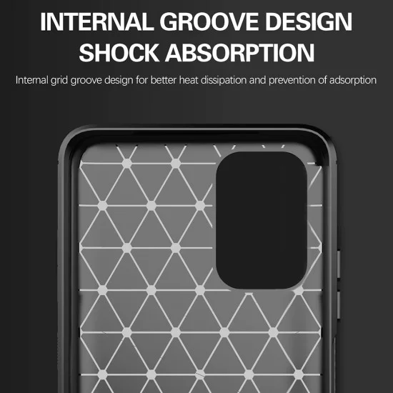 Калъф за Xiaomi Redmi Note 10 4G / Note 10S / Poco M5s - Carbon Silicone - Черен
