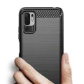 Калъф за Xiaomi Redmi Note 10 5G / Poco M3 Pro 5G - Carbon Silicone - Черен
