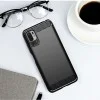 Калъф за Xiaomi Redmi Note 10 5G / Poco M3 Pro 5G - Carbon Silicone - Черен