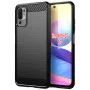 Калъф за Xiaomi Redmi Note 10 5G / Poco M3 Pro 5G - Carbon Silicone - Черен