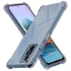 Калъф за Xiaomi Redmi Note 10 Pro / Note 10 Pro Max - Techsuit - Удароустойчив Clear Silicone - Опушено Черен