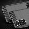 Калъф за Xiaomi Redmi Note 11 / Note 11S - Carbon Silicone - Черен