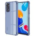 Калъф за Xiaomi Redmi Note 11 / Note 11S - Techsuit - Удароустойчив Clear Silicone - Опушено Черен