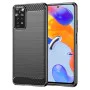 Калъф за Xiaomi Redmi Note 11 Pro 4G / Note 11 Pro 5G / Note 12 Pro 4G - Carbon Silicone - Черен