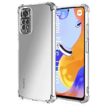 Калъф за Xiaomi Redmi Note 11 Pro 4G / Note 11 Pro 5G / Note 12 Pro 4G - Удароустойчив прозрачен силикон - Прозрачен