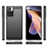 Калъф за Xiaomi Redmi Note 11 Pro+ 5G - Carbon Silicone - Черен
