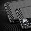 Калъф за Xiaomi Redmi Note 11 Pro+ 5G - Carbon Silicone - Черен