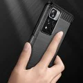 Калъф за Xiaomi Redmi Note 11 Pro+ 5G - Carbon Silicone - Черен