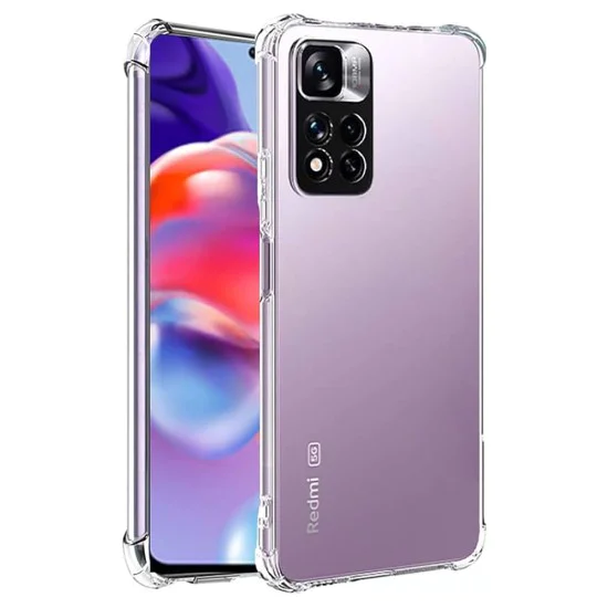 Калъф за Xiaomi Redmi Note 11 Pro+ 5G - Удароустойчив Прозрачен Силиконов - Прозрачен