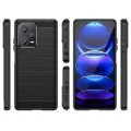 Калъф за Xiaomi Redmi Note 12 5G / Poco X5 - Carbon Silicone - Черен