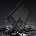 Калъф за Xiaomi Redmi Note 12 5G / Poco X5 - Carbon Silicone - Черен