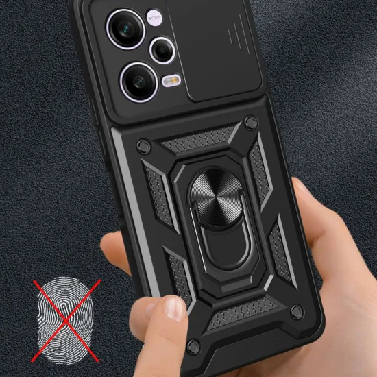 Калъф за Xiaomi Redmi Note 12 Pro 5G / Poco X5 Pro - CamShield Series - Черен