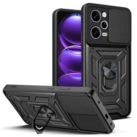 Калъф за Xiaomi Redmi Note 12 Pro 5G / Poco X5 Pro - CamShield Series - Черен