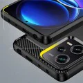 Калъф за Xiaomi Redmi Note 12 Pro 5G / Poco X5 Pro - Carbon Silicone - Черен