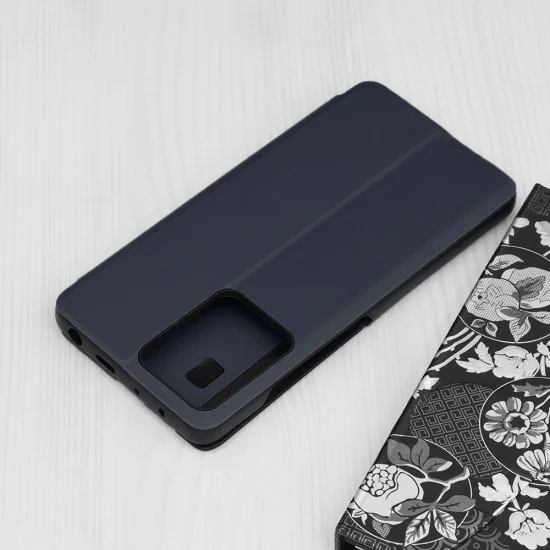 Калъф за Xiaomi Redmi Note 12 Pro 5G / Poco X5 Pro - серия eFold - тъмно син