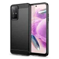 Калъф за Xiaomi Redmi Note 12S - Carbon Silicone - Черен