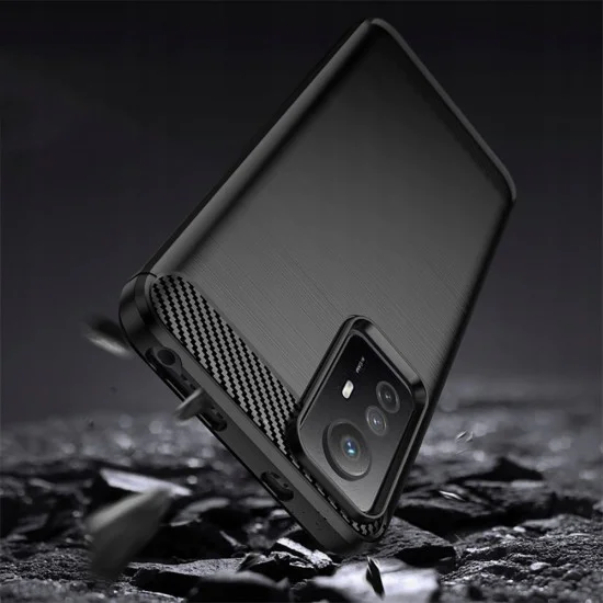 Калъф за Xiaomi Redmi Note 12S - Carbon Silicone - Черен
