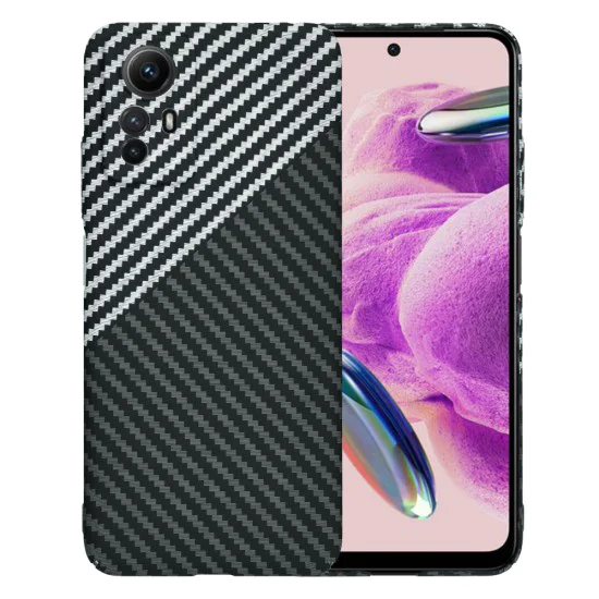 Калъф за Xiaomi Redmi Note 12S - Carbonite FiberShell - Stealth Gray