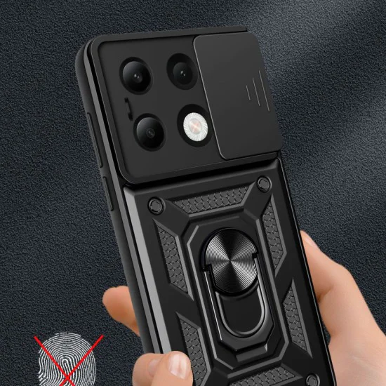 Калъф за Xiaomi Redmi Note 13 4G - CamShield Series - черен