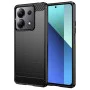 Калъф за Xiaomi Redmi Note 13 4G - Carbon Silicone - Черен