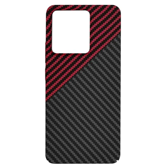 Калъф за Xiaomi Redmi Note 13 4G - Carbonite FiberShell - Red Vortex