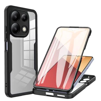 Калъф за Xiaomi Redmi Note 13 4G + Протектор - ColorVerse 360 ​​Series - Черен
